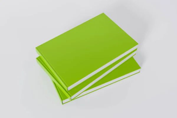 Cerrar Cuadernos Sobre Fondo Gris — Foto de Stock
