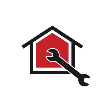 Ev servisi logo tasarım şablonu