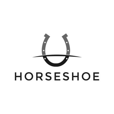 Basit at nalı logosu tasarım şablonu