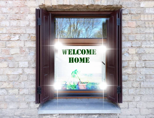window i am home again welcome sweet warm family house always ready for shelter safety