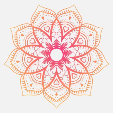 Yaratıcı Mandala tasarım şablonu