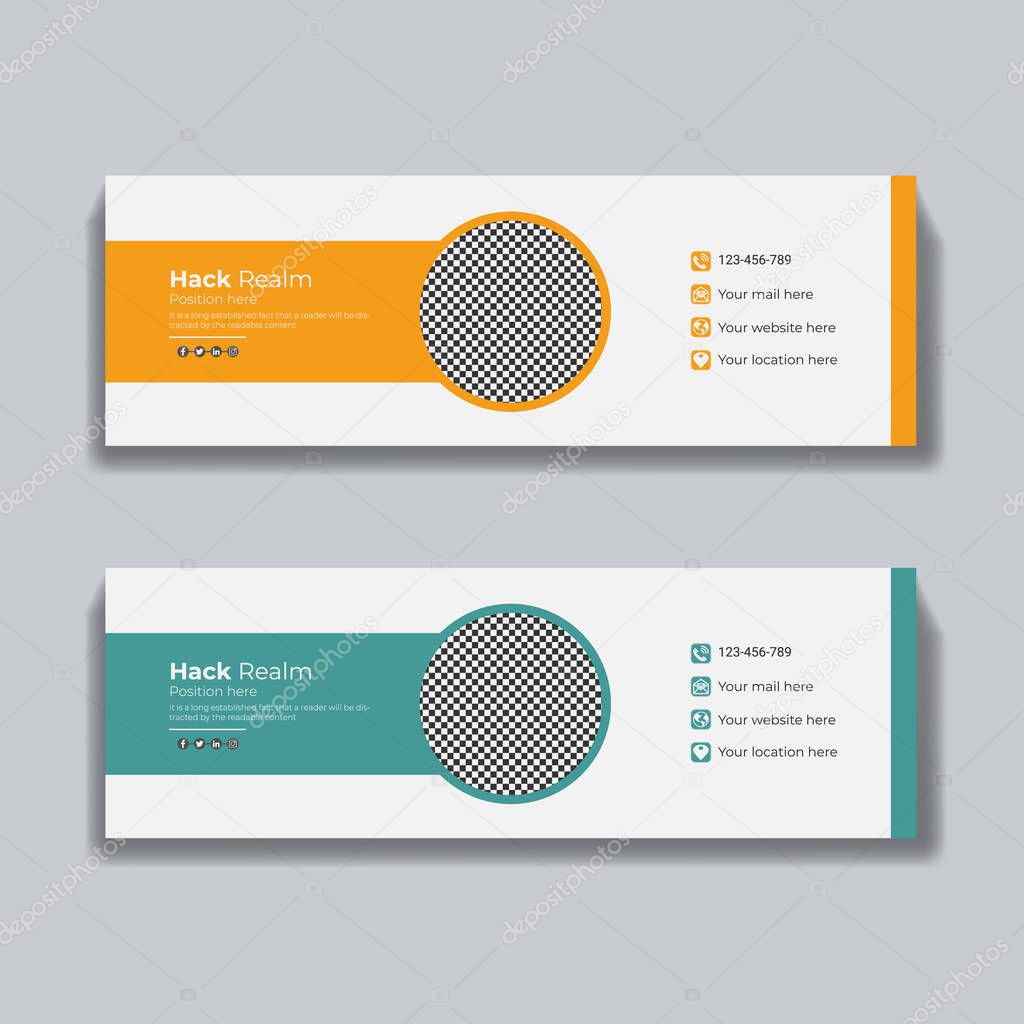 Creative Email Signature Design Template