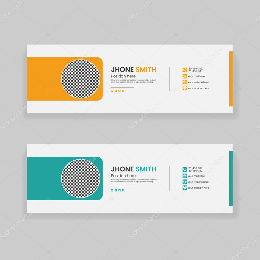 Creative Email Signature Design Template