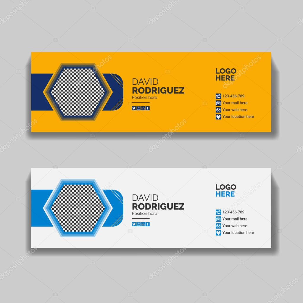 Creative Email Signature Design Template