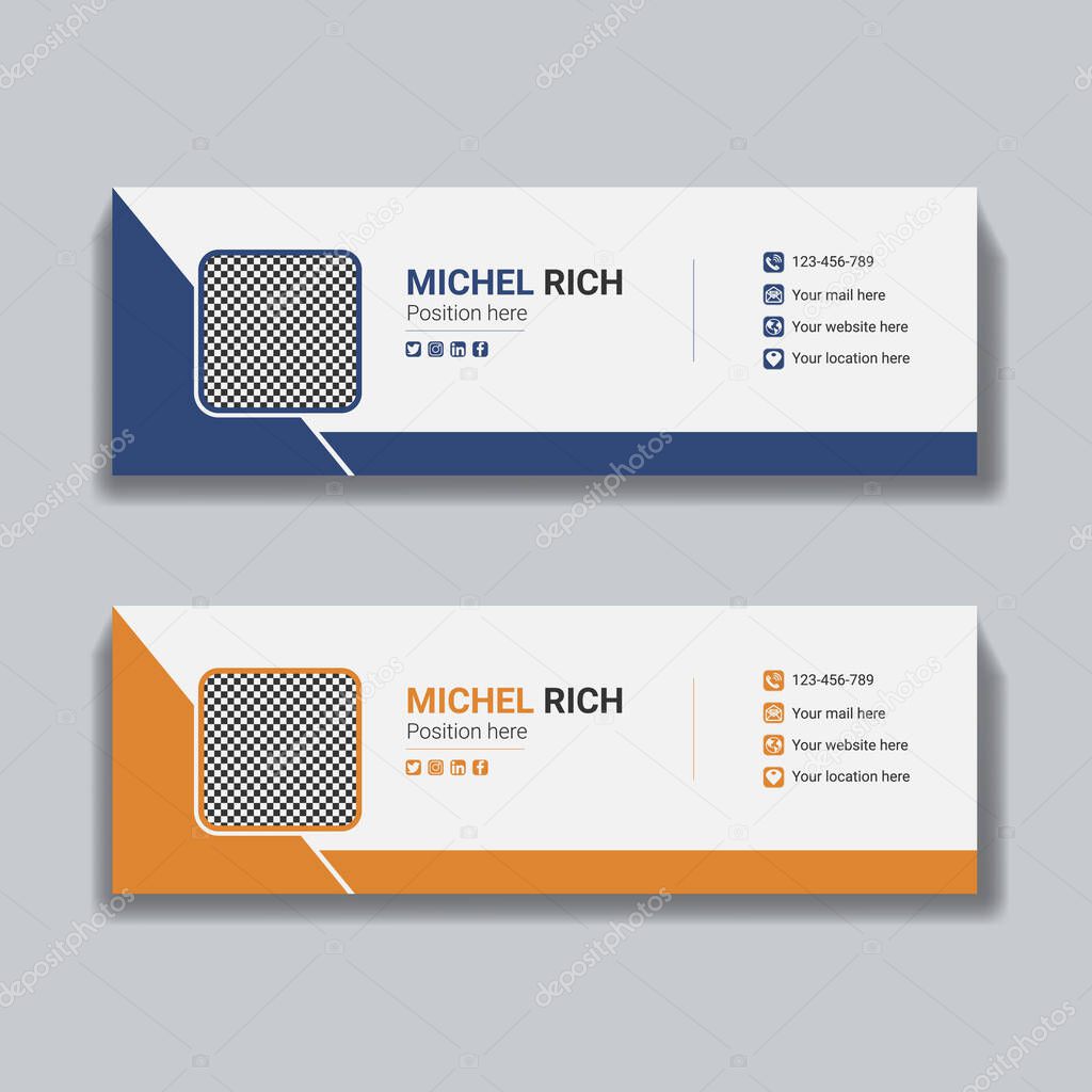 Creative Email Signature Design Template