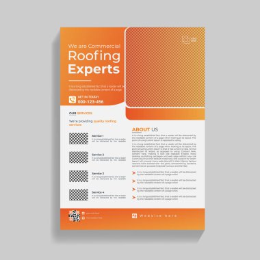 Çatı Servisi Flyer Tasarım Şablonu