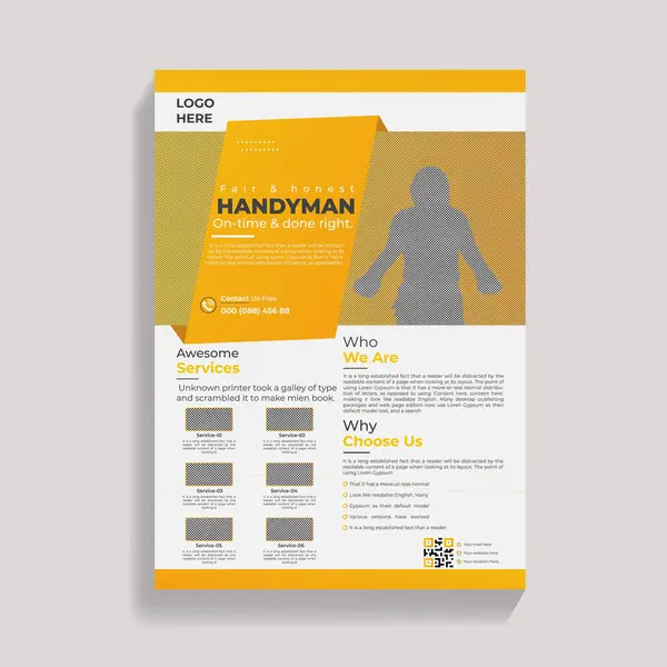 stock vector Handyman Service Flyer Design