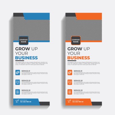 Corporate Rollup/x-banner design template clipart