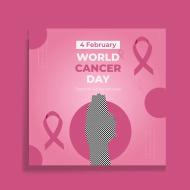 Breast Cancer Social Media Banner Design Template clipart