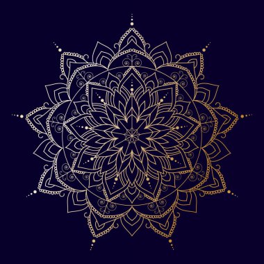 Lüks mandala tasarım şablonu