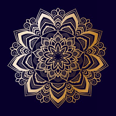 Lüks mandala tasarım şablonu