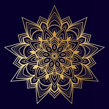 Lüks mandala tasarım şablonu