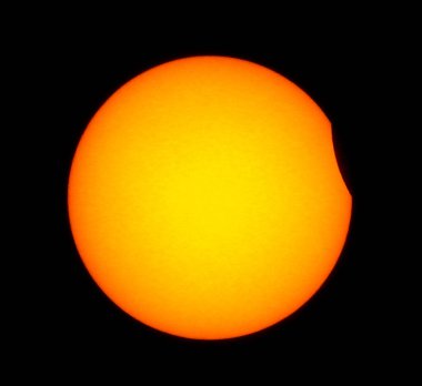 Kısmi güneş tutulması 2020 'de alındı