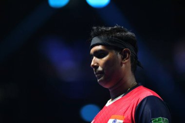 Chennai, Hindistan. 27 Mart 2025. Hintli çift Sharath Achanta ve Snehit Suravajjula, Avustralyalı çift Nicholas Lum ve Finn Luu 'yu yendi.