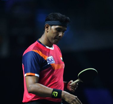 Chennai, Hindistan. 27 Mart 2025. Hintli çift Sharath Achanta ve Snehit Suravajjula, Avustralyalı çift Nicholas Lum ve Finn Luu 'yu yendi.