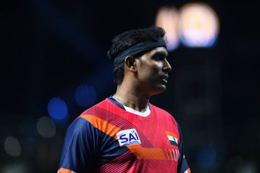 Chennai, Hindistan. 27 Mart 2025. Hintli çift Sharath Achanta ve Snehit Suravajjula, Avustralyalı çift Nicholas Lum ve Finn Luu 'yu yendi.