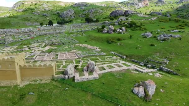 Hititler Duvarları Hattusa — Stok video