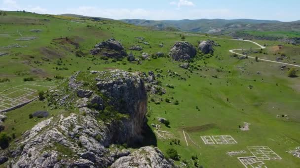 Hititlerden Bir Antik Tepe Hattusa — Stok video