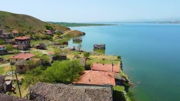 Sunken Village Lake — Stock Video