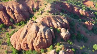 İHA 'yla Kapadokya üzerinde uçuyoruz.