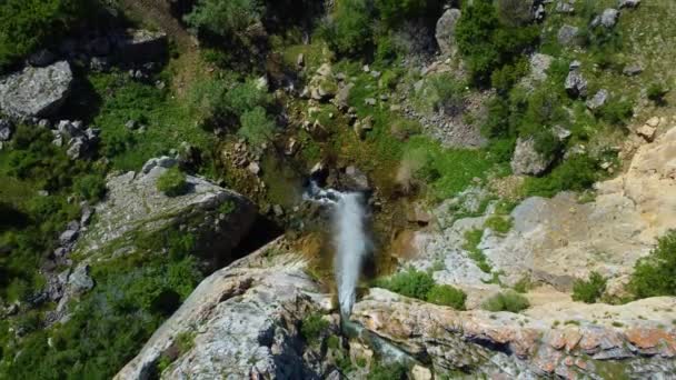 Vista Vertical Uma Cachoeira — Vídeo de Stock