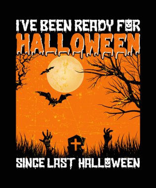 Cadılar Bayramı Tişörtü Tasarımı Geçen Cadılar Bayramından beri Hazırım