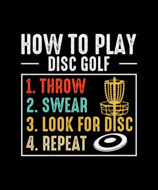 Disk Golf tişört tasarımı 