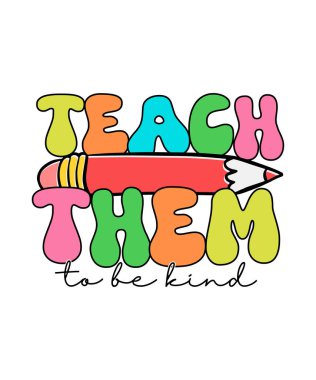 Retro Back To School tişört tasarımı