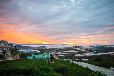 Hong Kong, Çin 'de gün batımı