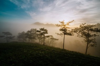 sunrise, güzel dağ manzarası