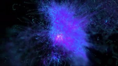 Mutasyon parçacıkları olan arkaplan