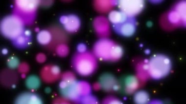 Bokeh ve kürelerin bulanık olduğu soyut arkaplan