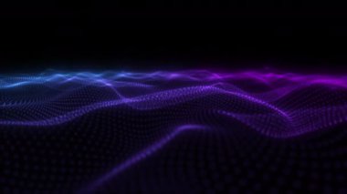 Gradyan mor dalga ağları arkaplan parçacıkları