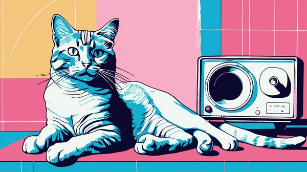 Klasik renkli kedi RisografisiName