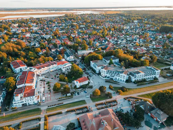 Zingst şehrinin havadan görüntüsü