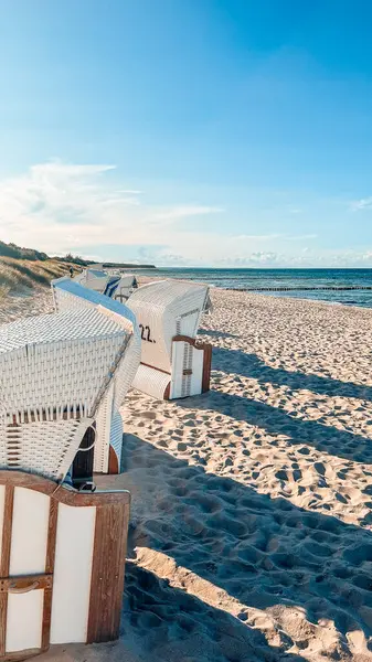 Baltık Denizi 'ndeki Zingst plajı