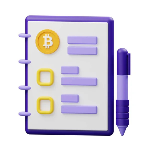 Bitcoin Raporu 3B Simgesi