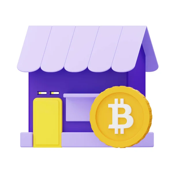 Піктограма Продажу Bitcoin — стокове фото