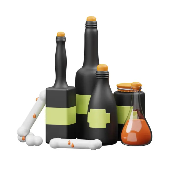 Cadı Şişesi 3D Görüntü