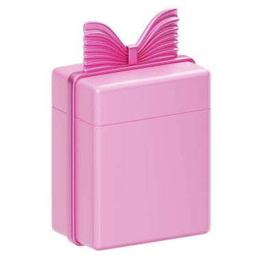 3 Boyutlu Pembe Hediye Kutusu