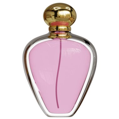 3 Boyutlu Şişe Parfümü Pembe Sıvı ile Zarif