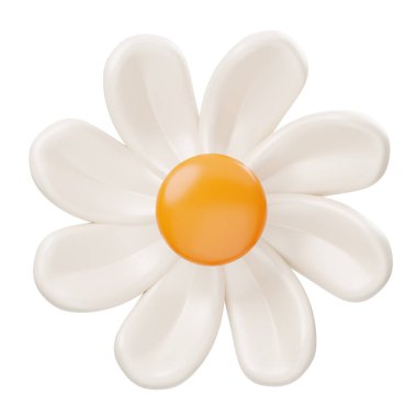 Papatya Çiçeği 3 boyutlu Görüntü