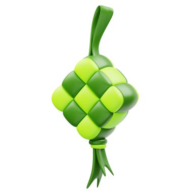 Ketupat Food 3D Görüntü