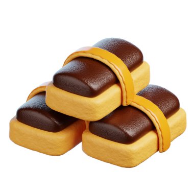 Kue Coklat 3D Görüntü