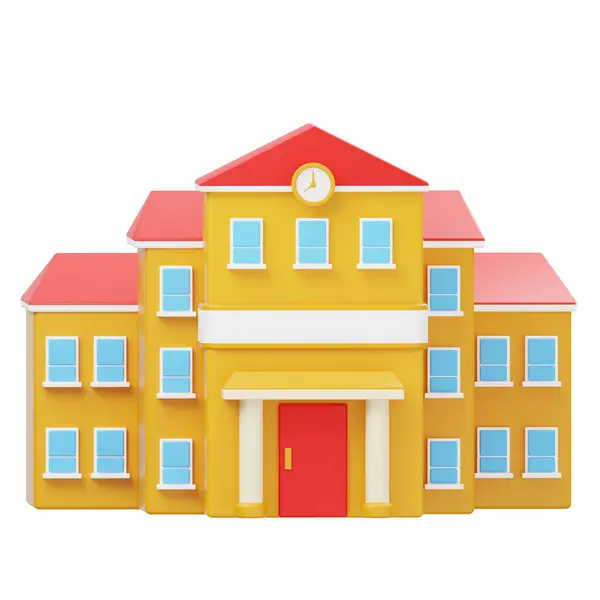 Building School Illustration — Stock Photo, Image