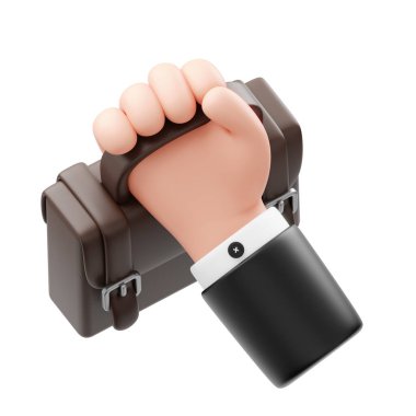 3D Görüntü: El Çantası Tutma