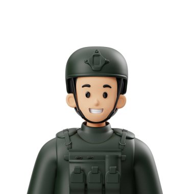 3D Karakter Asker Avatar