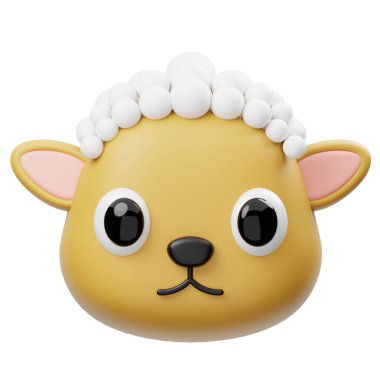 Koyun Karakteri Element Kurban Bayramı 3B Görüntü