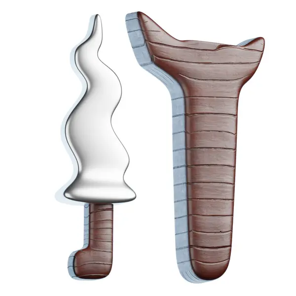 Keris Endonezya Kültür Elemanı 3B Görüntü