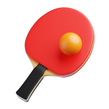 Ping Pong Spor Malzemeleri 3 boyutlu Görüntü